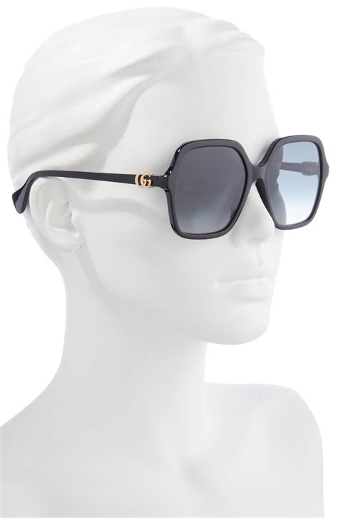 gucci 63mm novelty sunglasses|gucci 56mm square sunglasses.